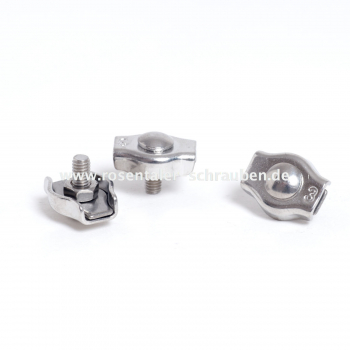 Simplexklemme A4 AISI 316 Edelstahl surebestndig 4mm