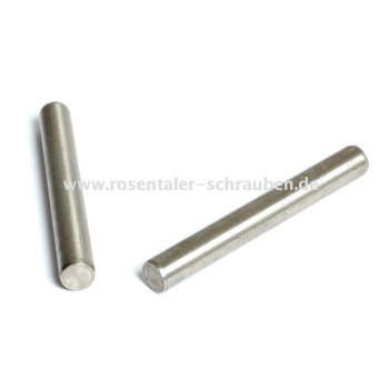 Zylinderstift Form A Toleranzfeld h8 DIN 7 Edelstahl 1.4305 3 x 4